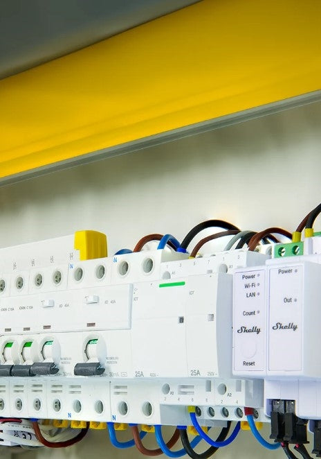 Shelly Pro 3EM 120amp Medidor de energia profesional