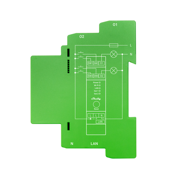 Shelly Pro 2 PM con dimmer
